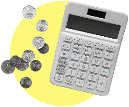 Calculatrice et de l'argent