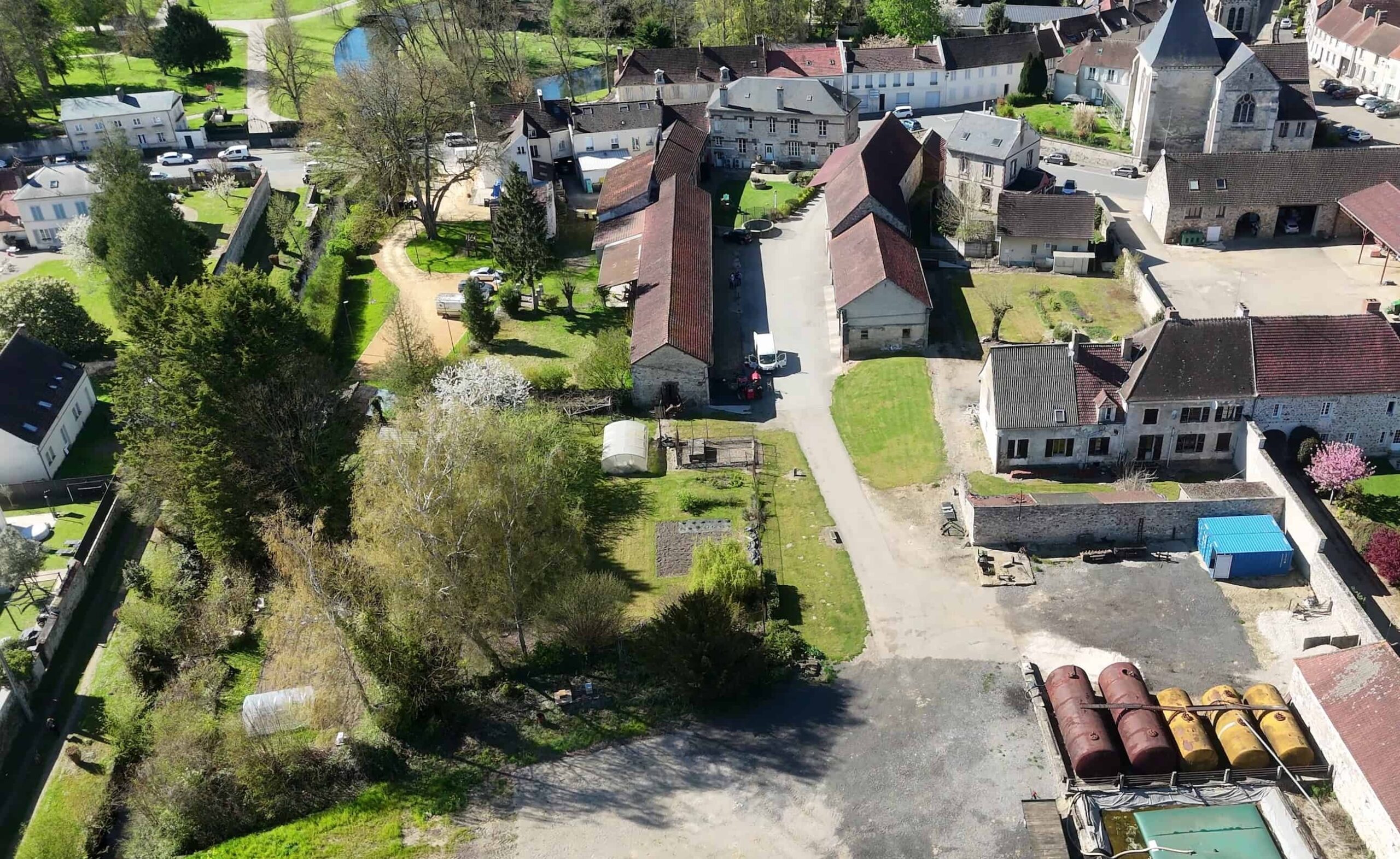Photo aérienne de la ferme Brisset