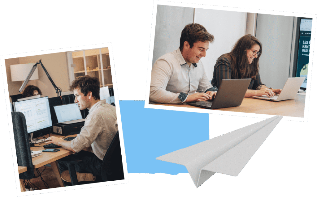 Personnes travaillant au bureau